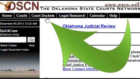 Clerk of the Supreme Court, Court of Criminal Appeals and Court of Civil Appeals. . Oscn dockets